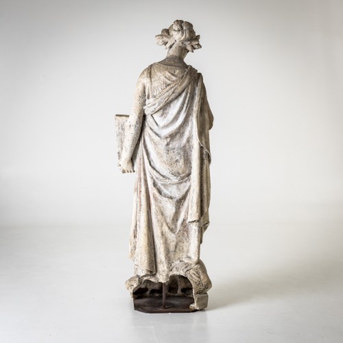 Terracotta Statue of a Female Scribe, 19th Century - Sculpture Style 