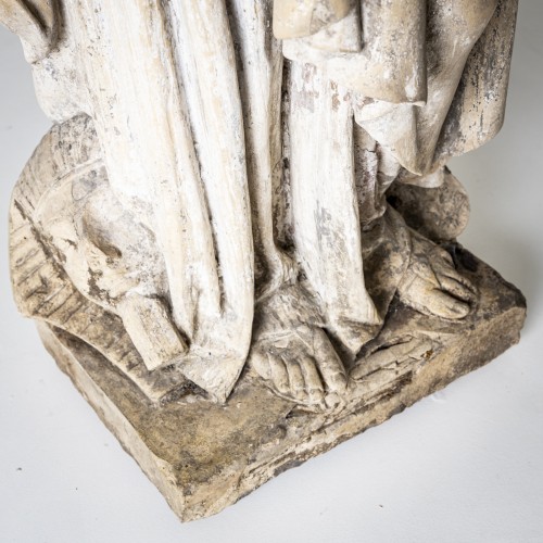 Statue en terre cuite d'une femme scribe, 19e siècle - 