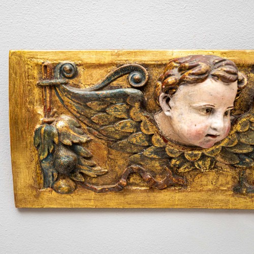 Baroque Supraport with winged Putti, 18th Century - 