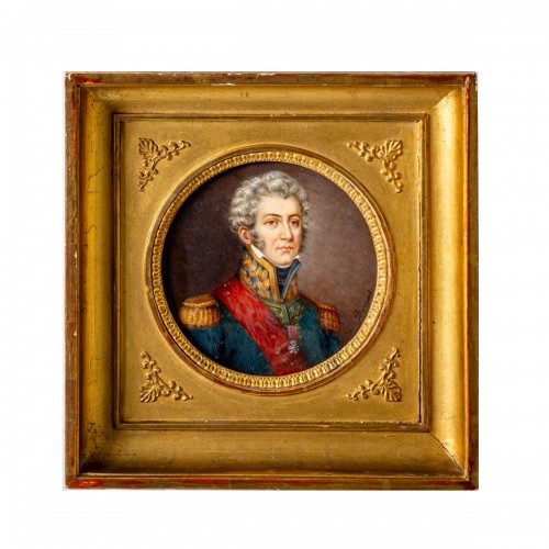 Miniature du général de Montholon par François Dumont (1751-1831) vers 1815