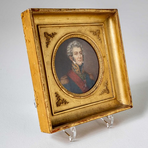 Tableaux et dessins Tableaux XIXe siècle - Miniature du général de Montholon par François Dumont (1751-1831) vers 1815