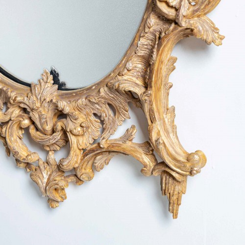 George III Giltwood Wall Mirror, England c. 1770 - 