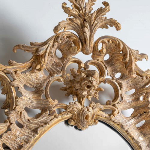 Antiquités - George III Giltwood Wall Mirror, England c. 1770