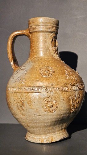 Cruche de Cologne ou Frechen - Céramiques, Porcelaines Style Renaissance