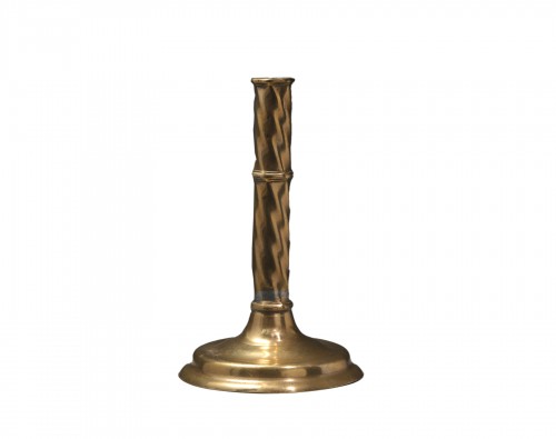 A brass pricket candlestick , NETHERLANDISH, 15TH CENTURY