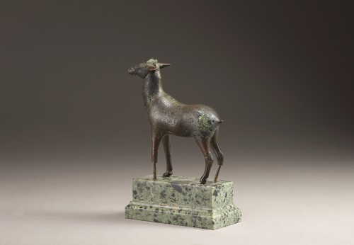 BC to 10th century - ancient bronze, young stag 