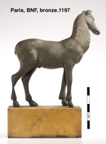  - ancient bronze, young stag 