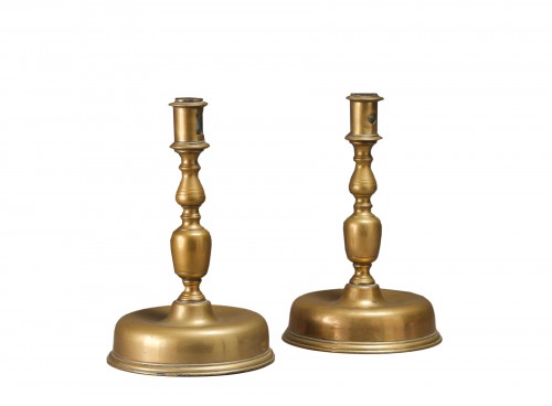 17th century brass candlesticks