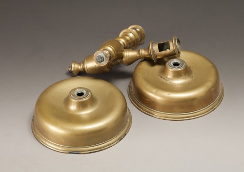 Lighting  - 17th century brass candlesticks