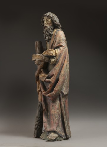 Antiquités - Figure of Saint Andrew, Southern Germany, circa 1500