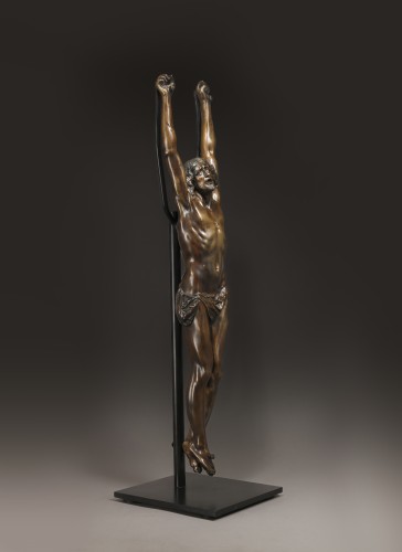 Christ en bronze, Flandres XVIIe siècle - Emmanuel Soubielle Works of Art