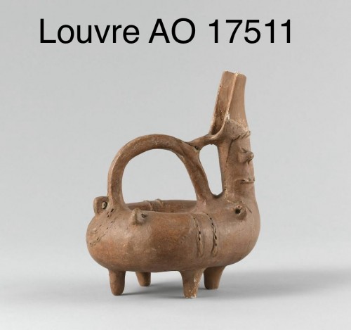 Antiquités - Cruche zoomorphe, Chypre Âge du bronze ancien