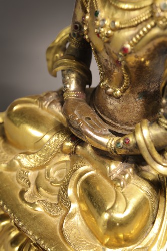  - Bronze doré figurant le Bouddha Amitayus