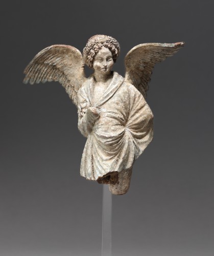 Winged Eros Figure, Greek terracotta 3rd century BC - Ancient Art Style 