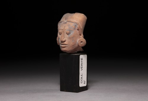 Archéologie  - Tête féminine, Culture Maya 650/950 ap. J.C