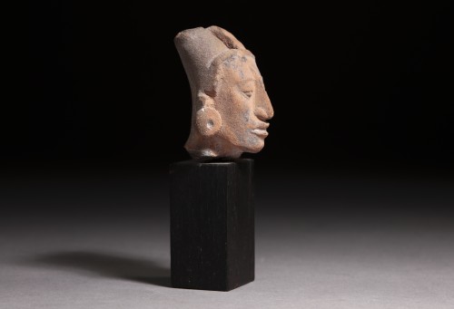 Tête féminine, Culture Maya 650/950 ap. J.C - 