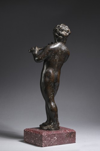 Flute-Playing Putto, Bronze with brown patina - Venice circa 1600 - 