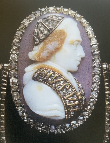 Camée royal espagnol en agate, portrait de Ferdinand Prince des Asturies - 