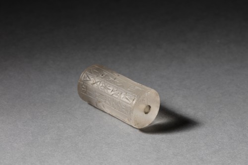 Ancient Art  - Rock crystal cylinder seal, Kassite Dynasty 16th–12th century BCE