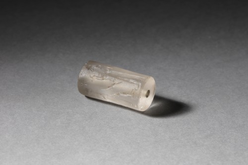 Rock crystal cylinder seal, Kassite Dynasty 16th–12th century BCE - 