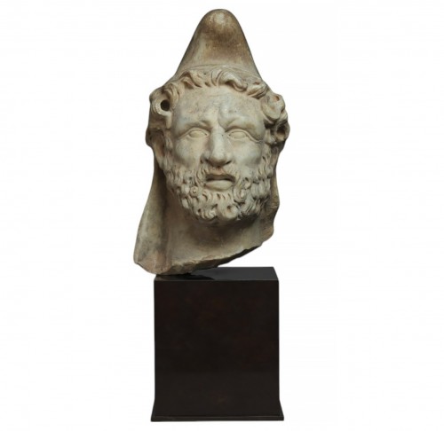 Marble head, barbarian