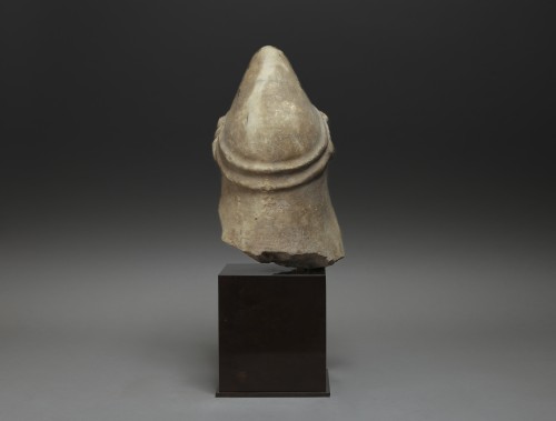 19th century - Marble head, barbarian