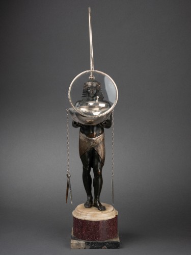 Empire - Lampe à l'huile portée par une Egyptienne - Guisepe Valadier (1762-1839)