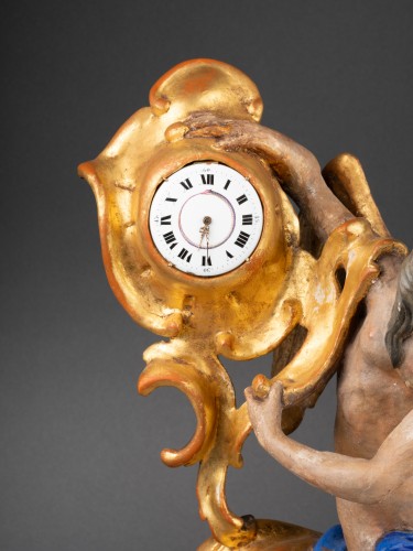 Horloge figurant Cronos - Horlogerie Style Louis XV