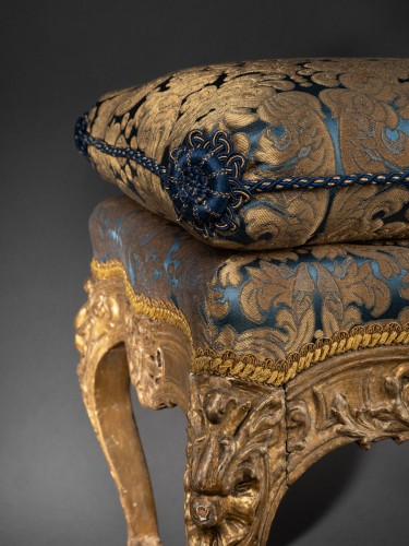 Tabouret liégois d'époque régence - Sièges Style Louis XV