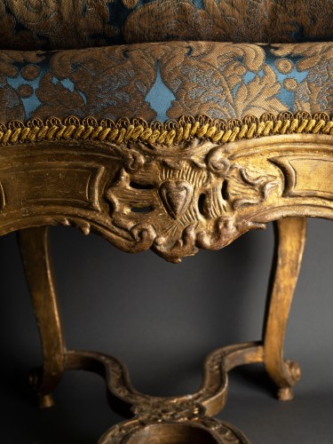 Louis XV - Tabouret liégois d'époque régence