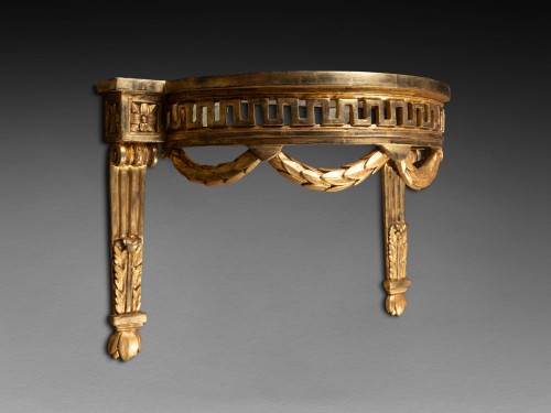 18th centuiry half-moon console - Furniture Style Louis XVI