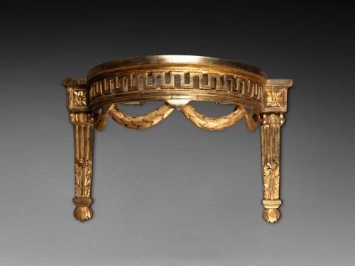 Louis XVI - 18th centuiry half-moon console