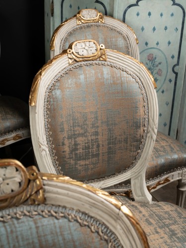 Suite de douze chaises d'époque Louis XVI - Sièges Style Louis XVI