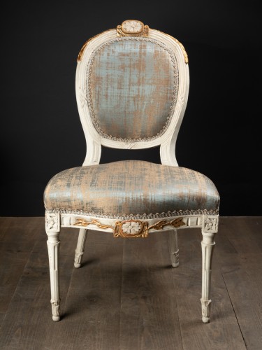 Louis XVI - Suite de douze chaises d'époque Louis XVI