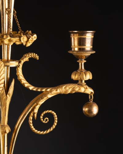 Luminaires Bougeoirs et Chandeliers - Porteuses de torchères d'époque Louis XVI