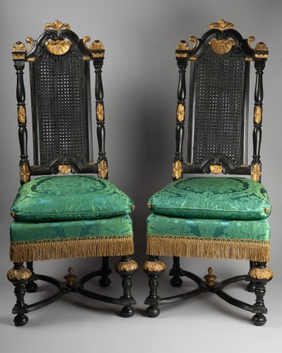 Anglo-Dutch chairs of the seventeenth century - Seating Style Louis XIV