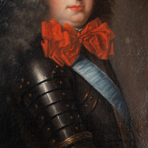 18th century - knight Philippe de Lorraine portrait, France 18th century