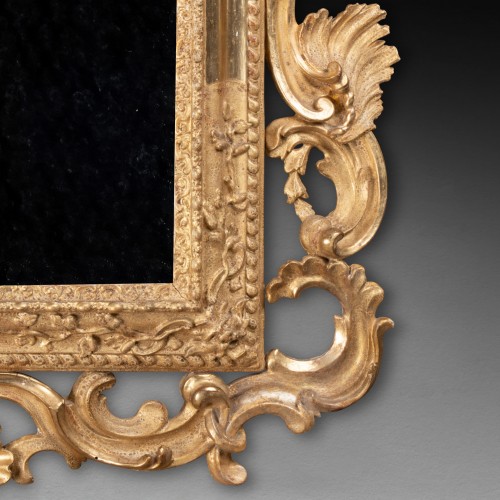 Gilded wood mirror mid 18th century - Louis XV