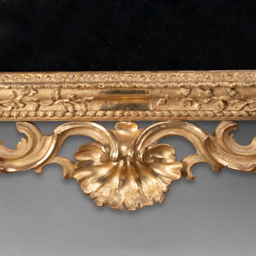 Louis XV - Gilded wood mirror mid 18th century