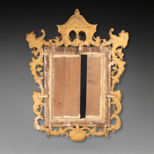 Antiquités - Gilded wood mirror mid 18th century