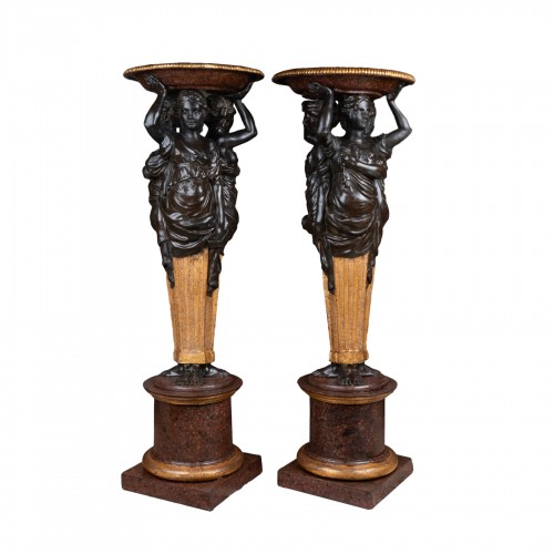 Pair of lead flares first half 18th century