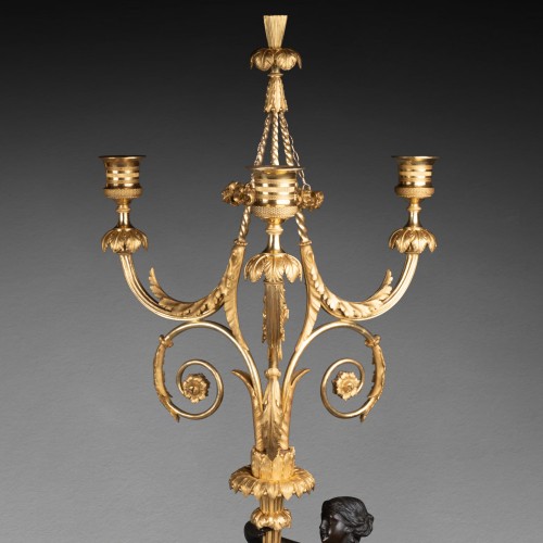 Large candelabras pair Louis XVI period late 18th century - 