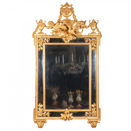 Louis XVI Gilt wood mirror