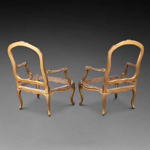 Paire de fauteuils époque Louis XV estampillés REMY - Laurent Chalvignac