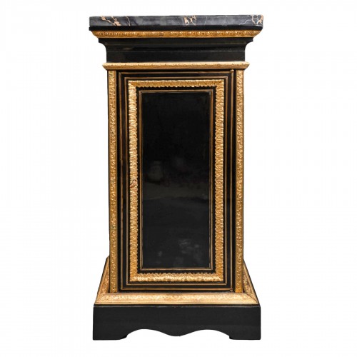 Ebony pedestal circa 1800