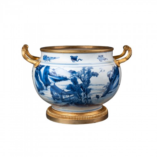 Coupe en porcelaine de Chine période Kangxi fin XVIIe début XVIIIe siècle