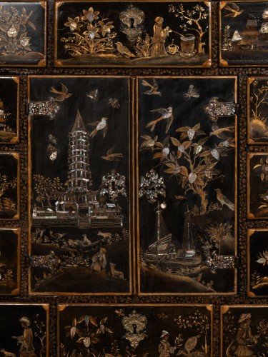 Furniture  - Cabinet on stand Louis XIV period late 17th century