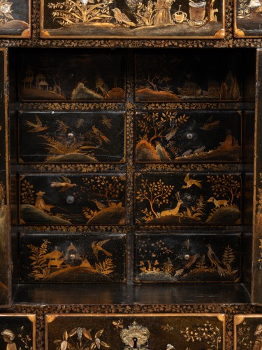 Antiquités - Cabinet on stand Louis XIV period late 17th century