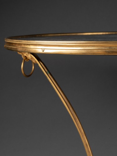 Guéridon tripode en bronze doré circa 1800 - Directoire