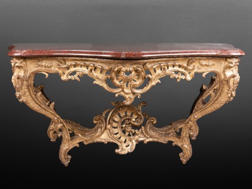 Big console Louis XV period mid 18th century - Louis XV